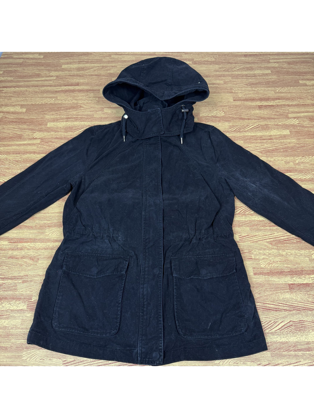 Forever 21 Black Hooded Anorak Jacket Size M